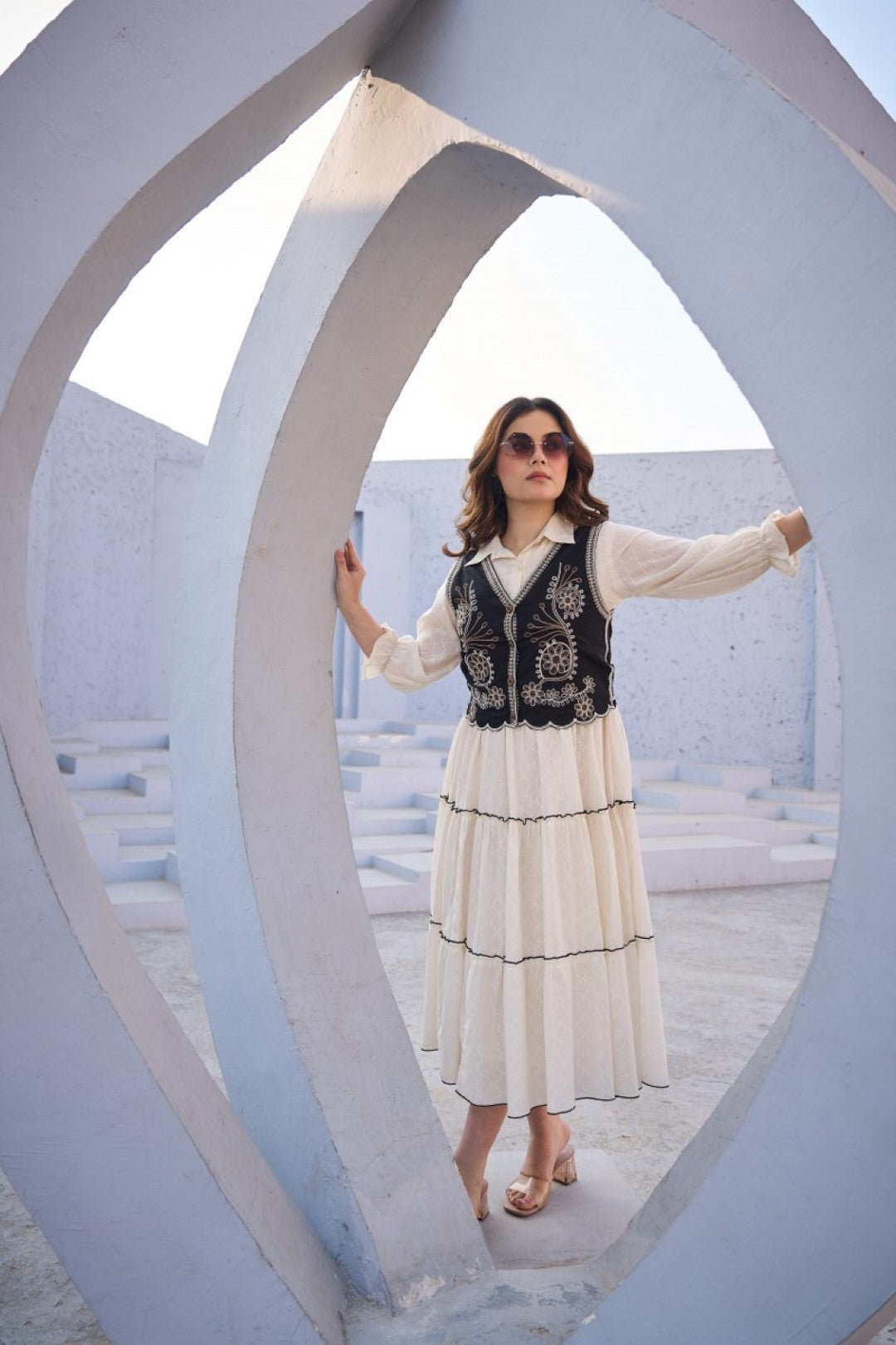 Tatva magnolia cotton jacket dress