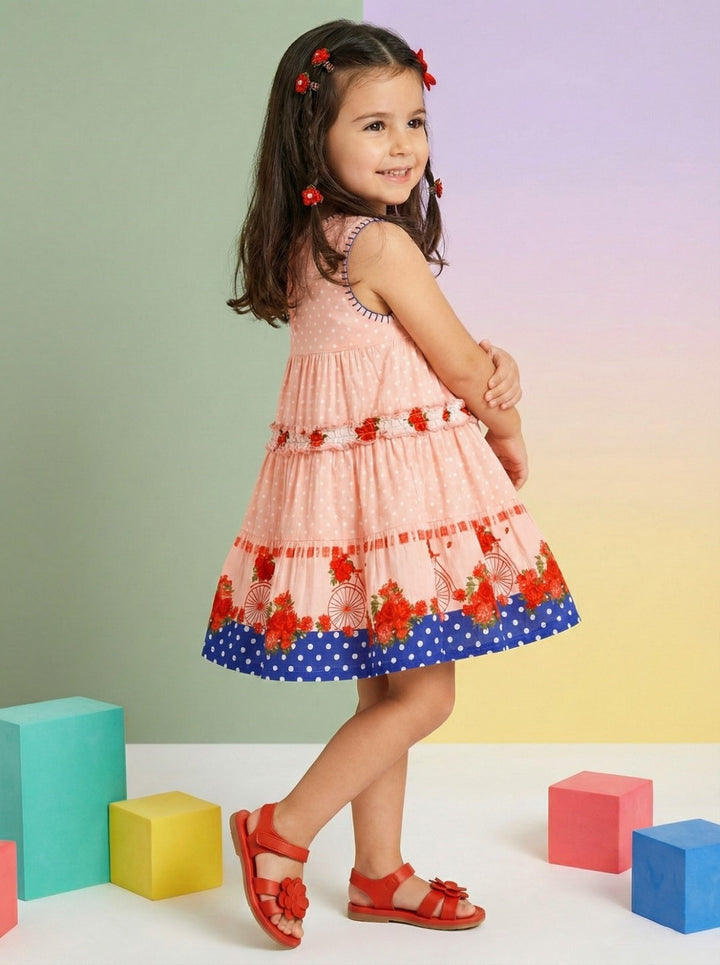 Joy Rose printed cotton dress