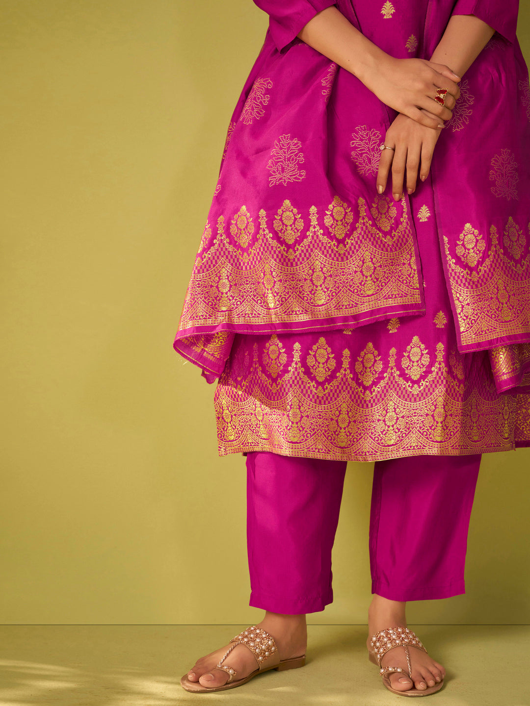 Nisha Rose Heavy Suit Set