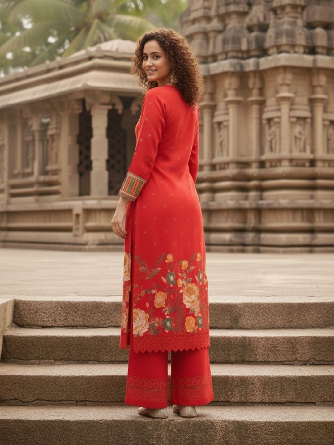 Kabool Scarlet Work Suit Set