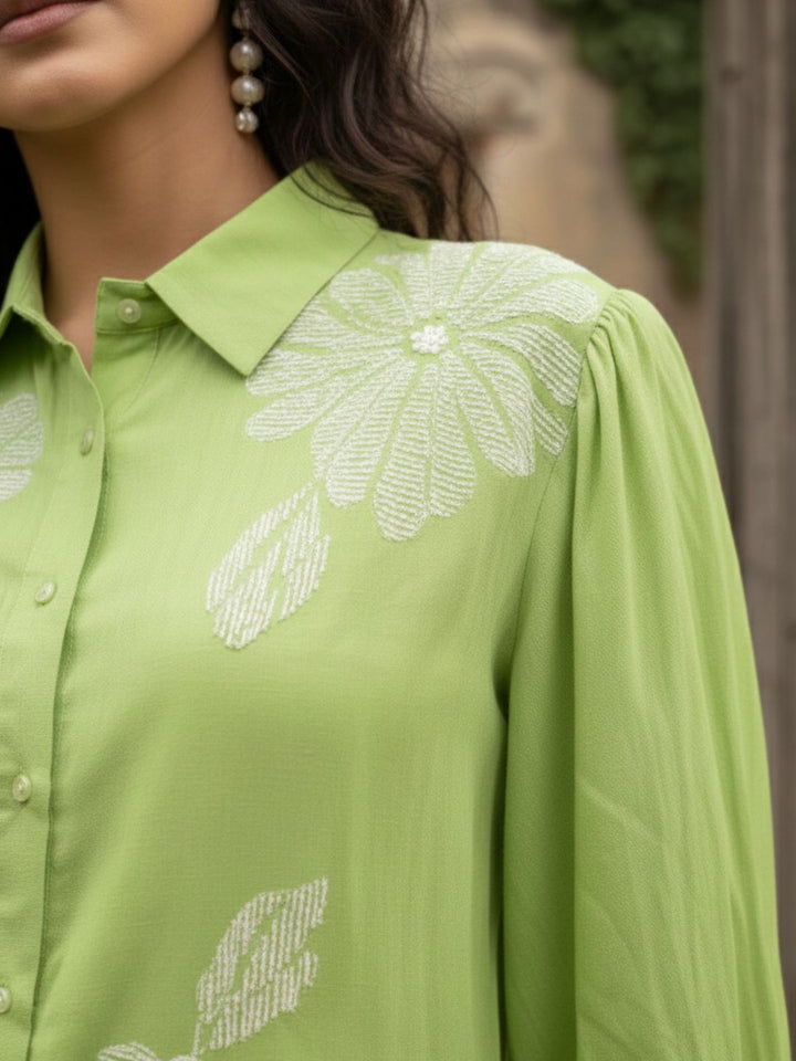 Holly pear Embroidered Co-ord Set