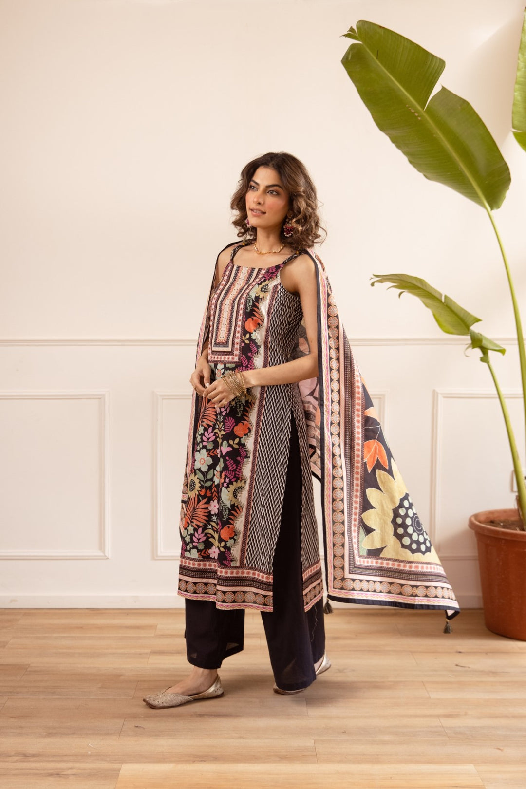 Karen Moonstone printed cotton suit set