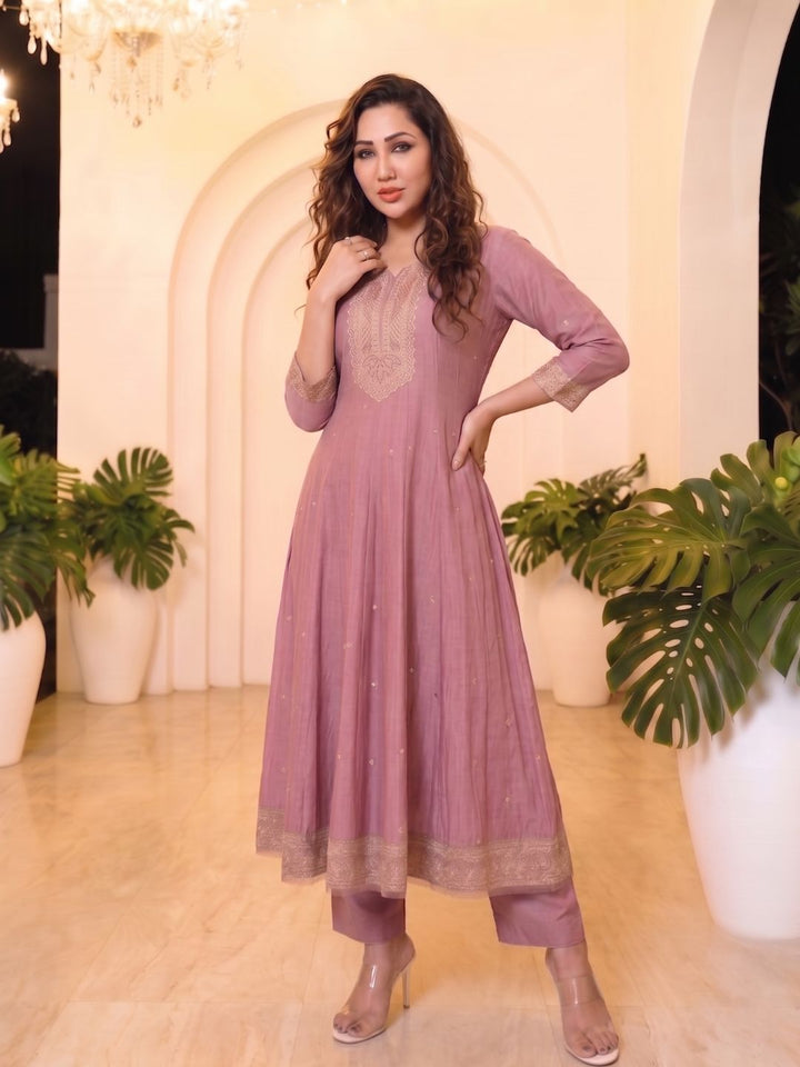Shanti Salmon Full Work Suit Set