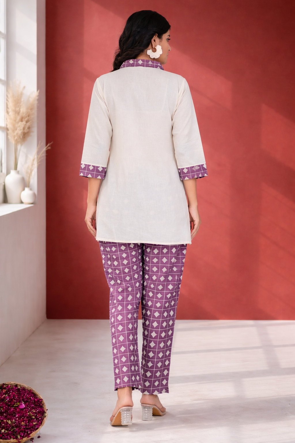 Vibha Raisin Printed Co-ord Set