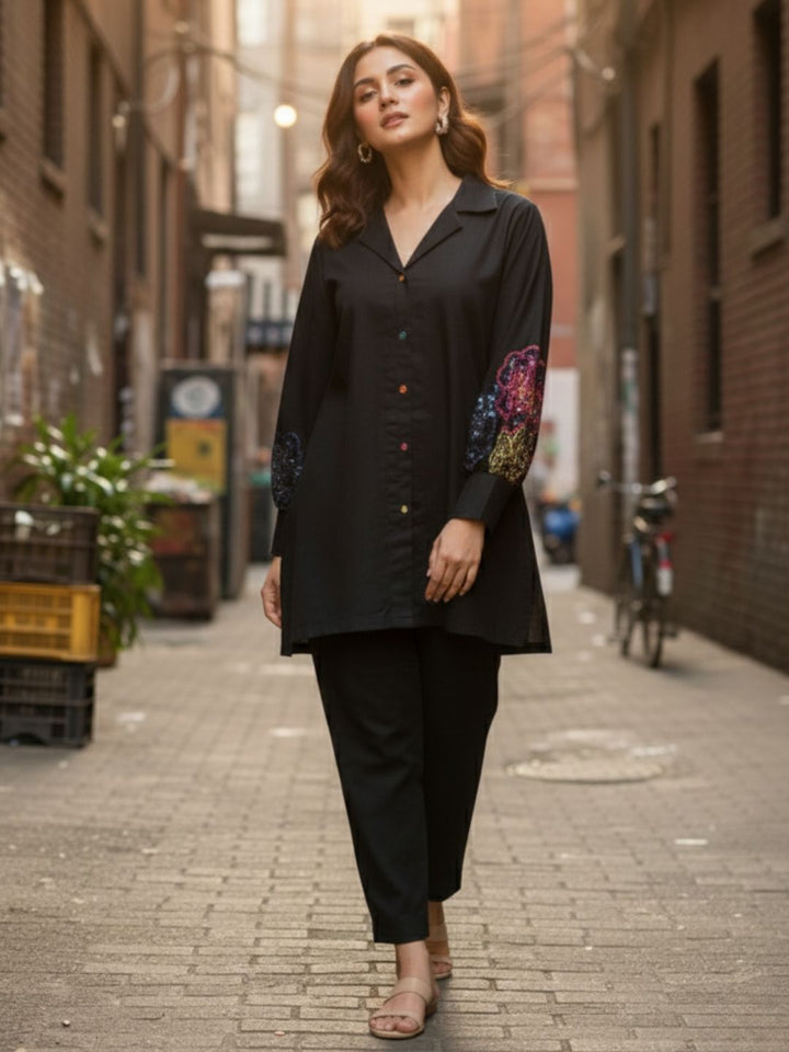 Niharika Onyx Handwork Co-ord Set