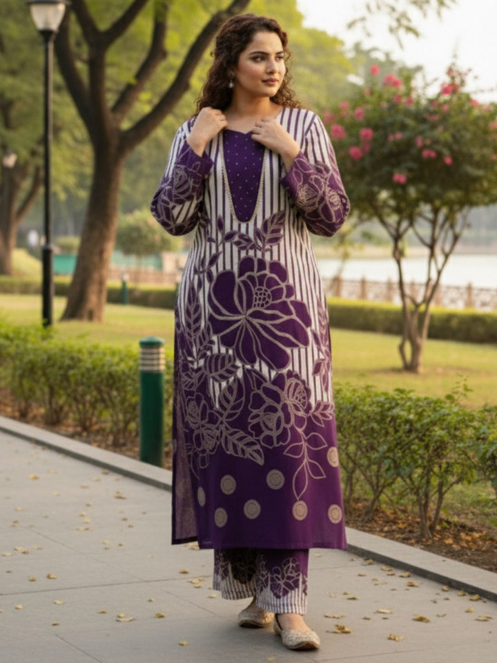 Bakul Cosmos Printed Kurta Pant Set