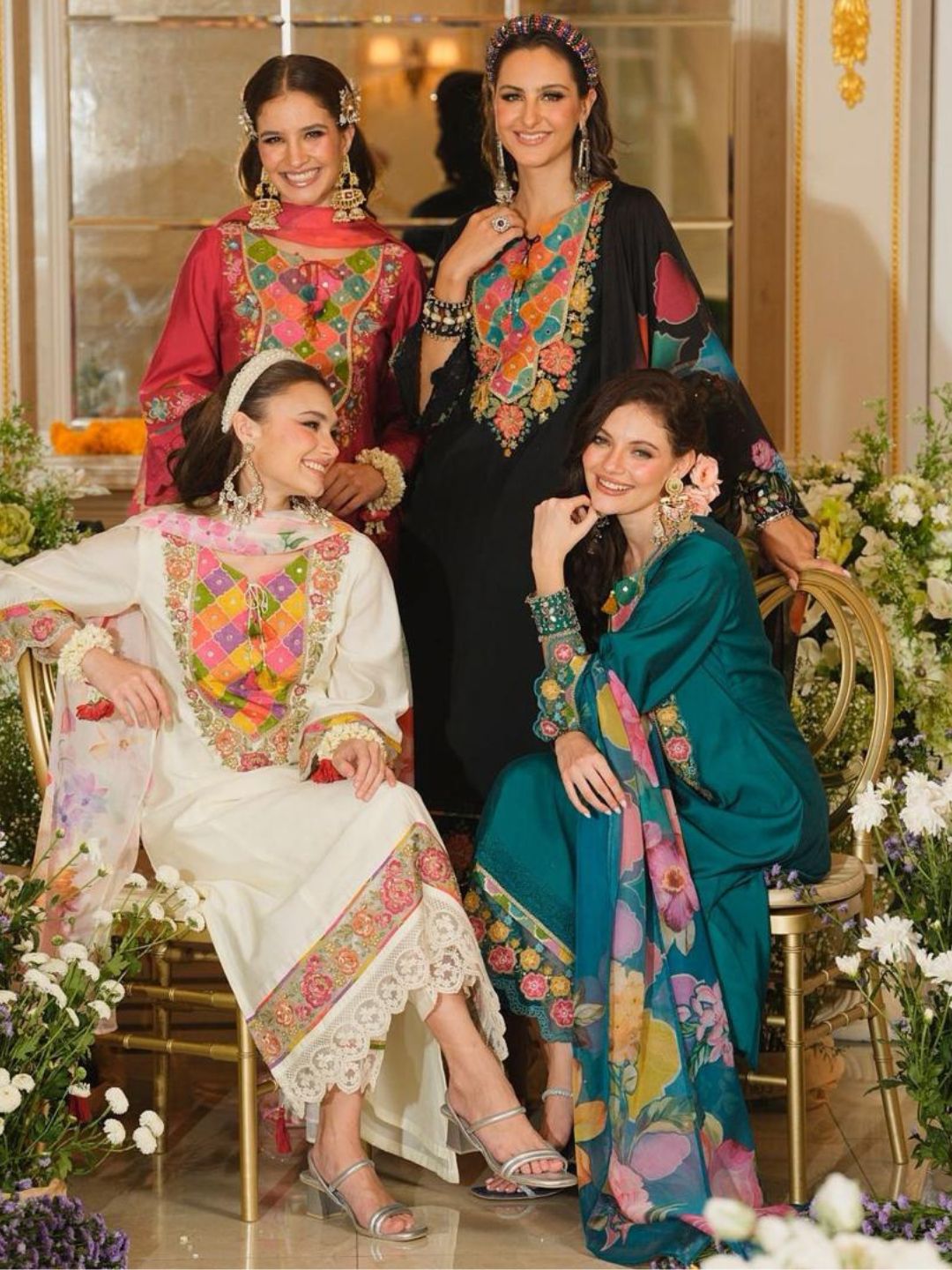 Nazia angel embroidery lawn suit set