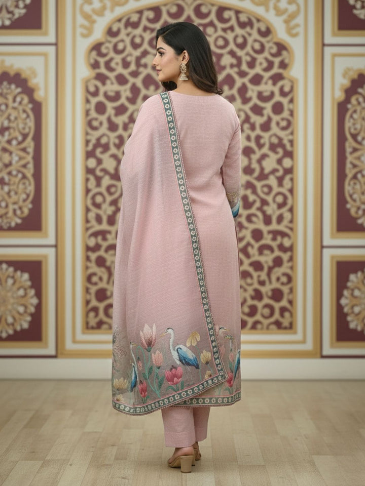 Reet Mauve Printed Work Suit Set