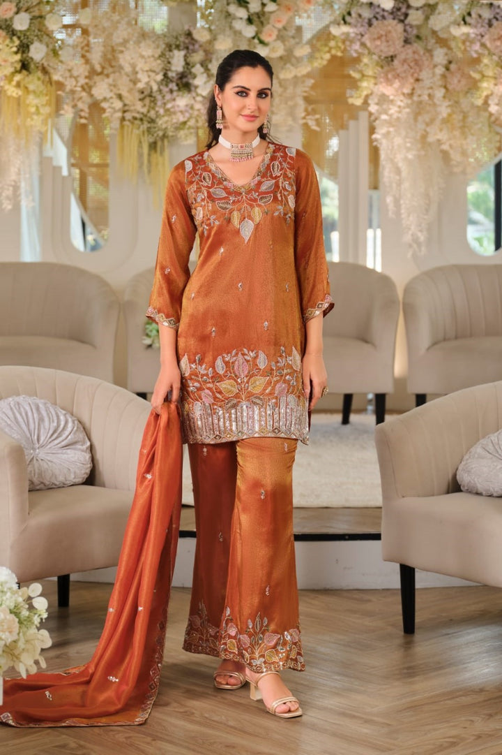 Areesa copper full work suit set