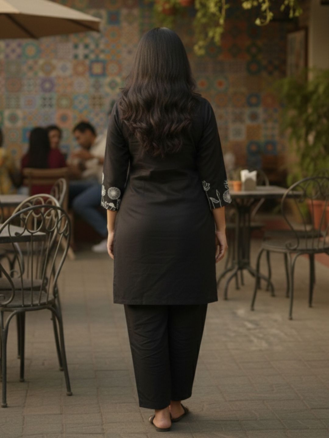 Leena Swish Embroidery Co-ord Set