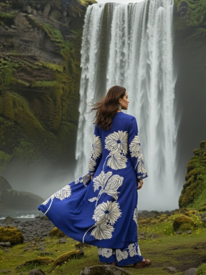 Bakul Spruce Digital Printed Kurta Pant Set