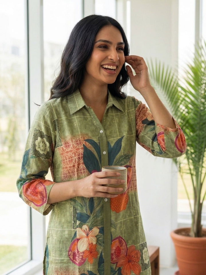 Akshara kelly printed Cotton co-ord set