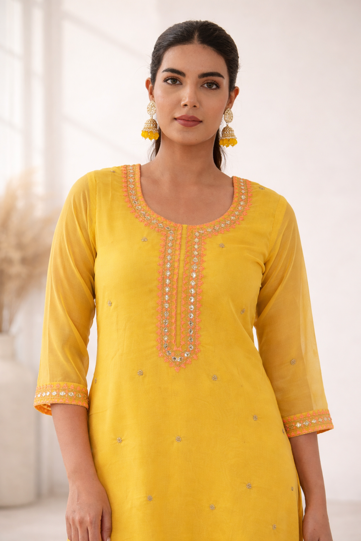 Anila Sunshine Full Work Suit Set