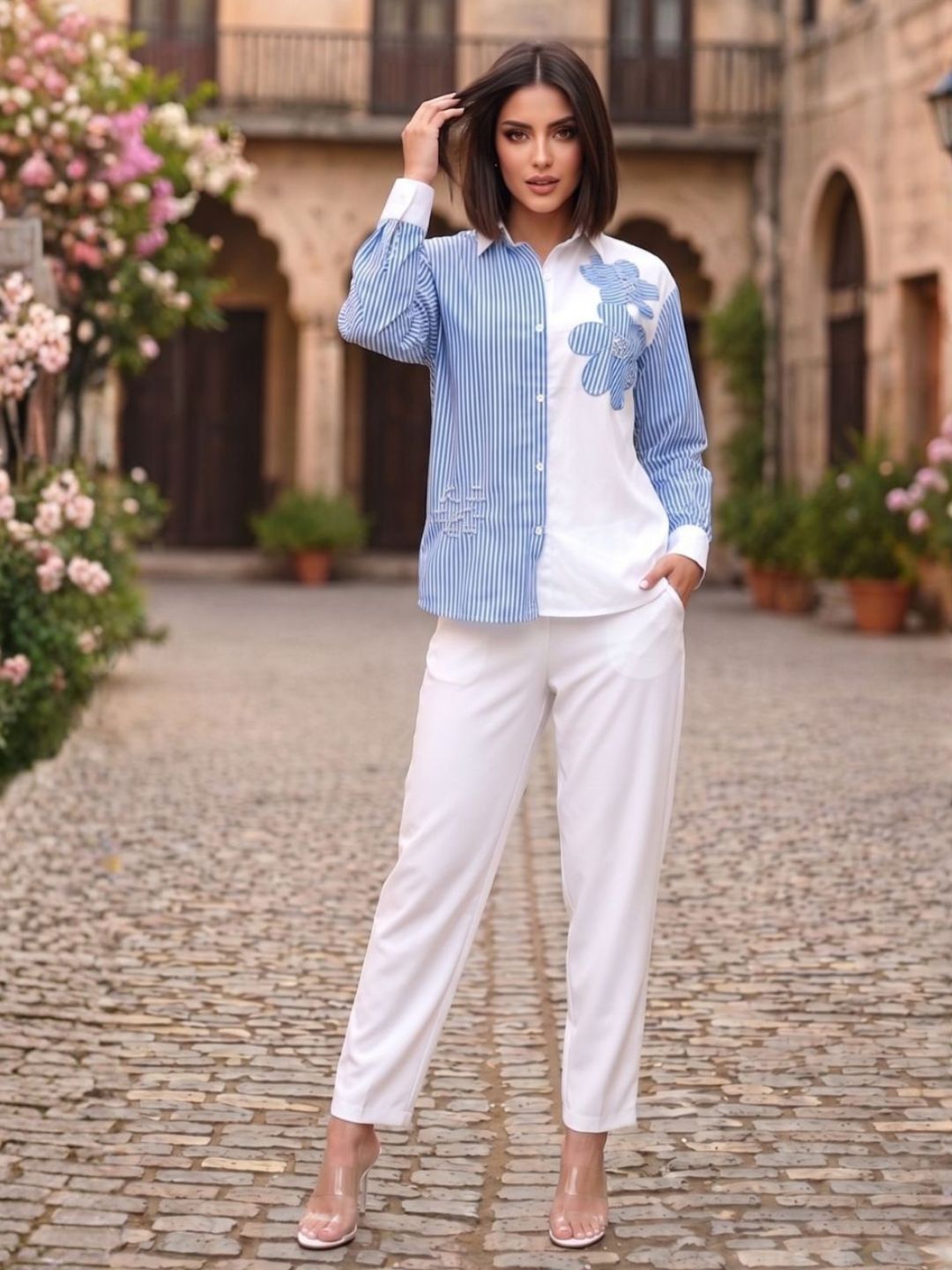 Mihika Duke Applique Shirt