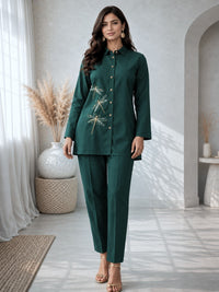 Oorvi Fern Embroidered Co-ord Set
