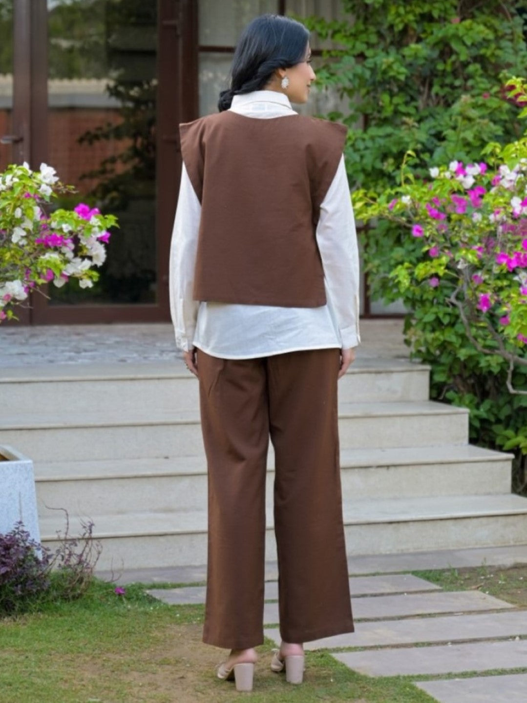 Tatva chicory cotton coord set