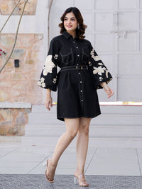 Akira Sapphire Cotton Dress