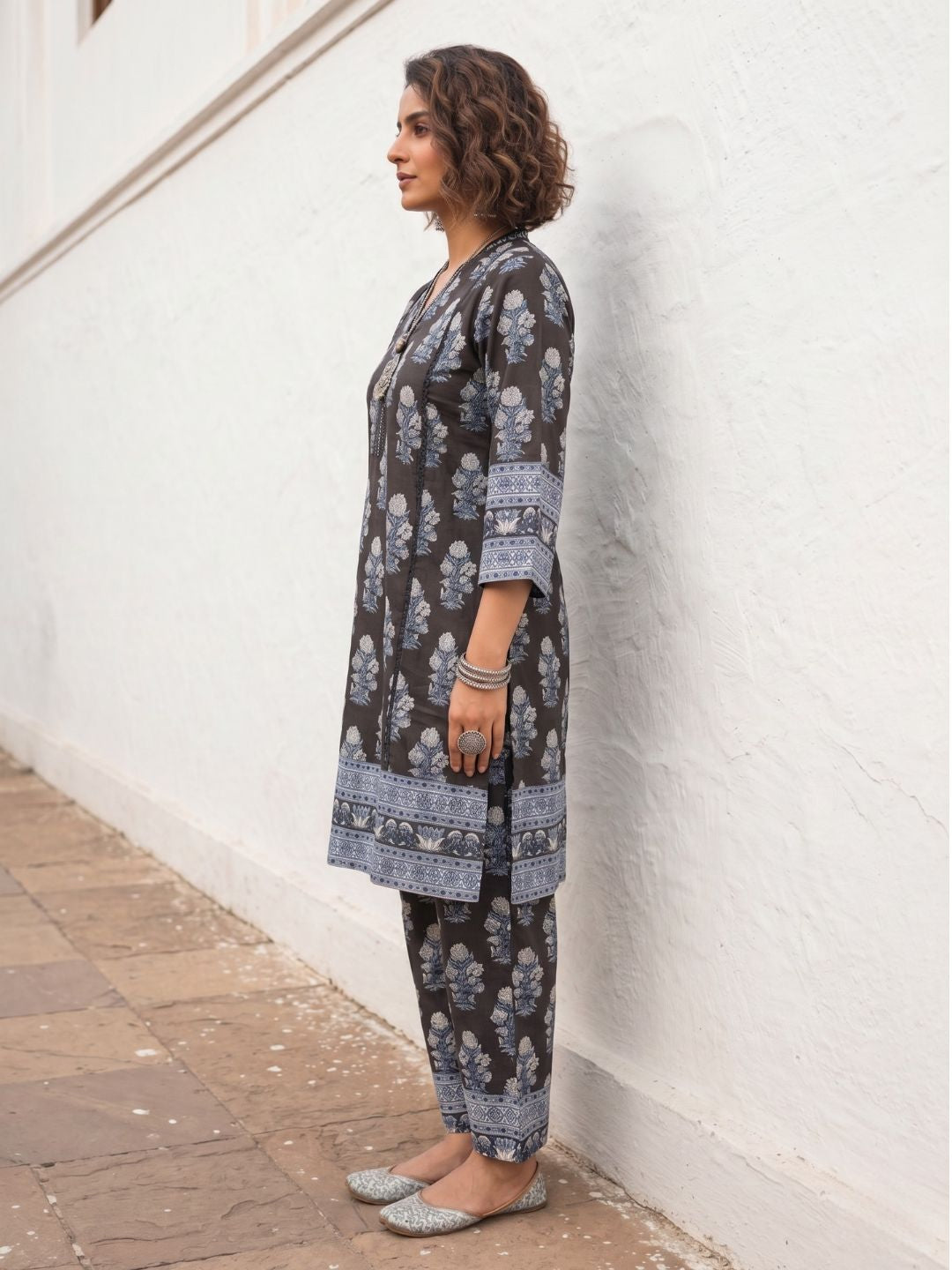 Swades sable cotton co-ord set