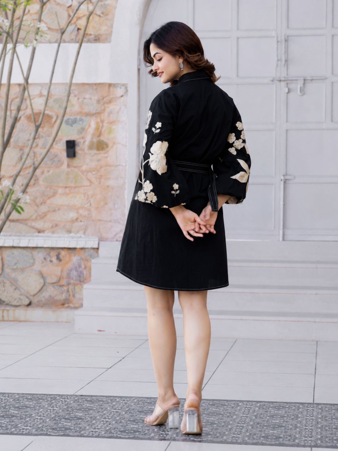 Akira Sapphire Cotton Dress