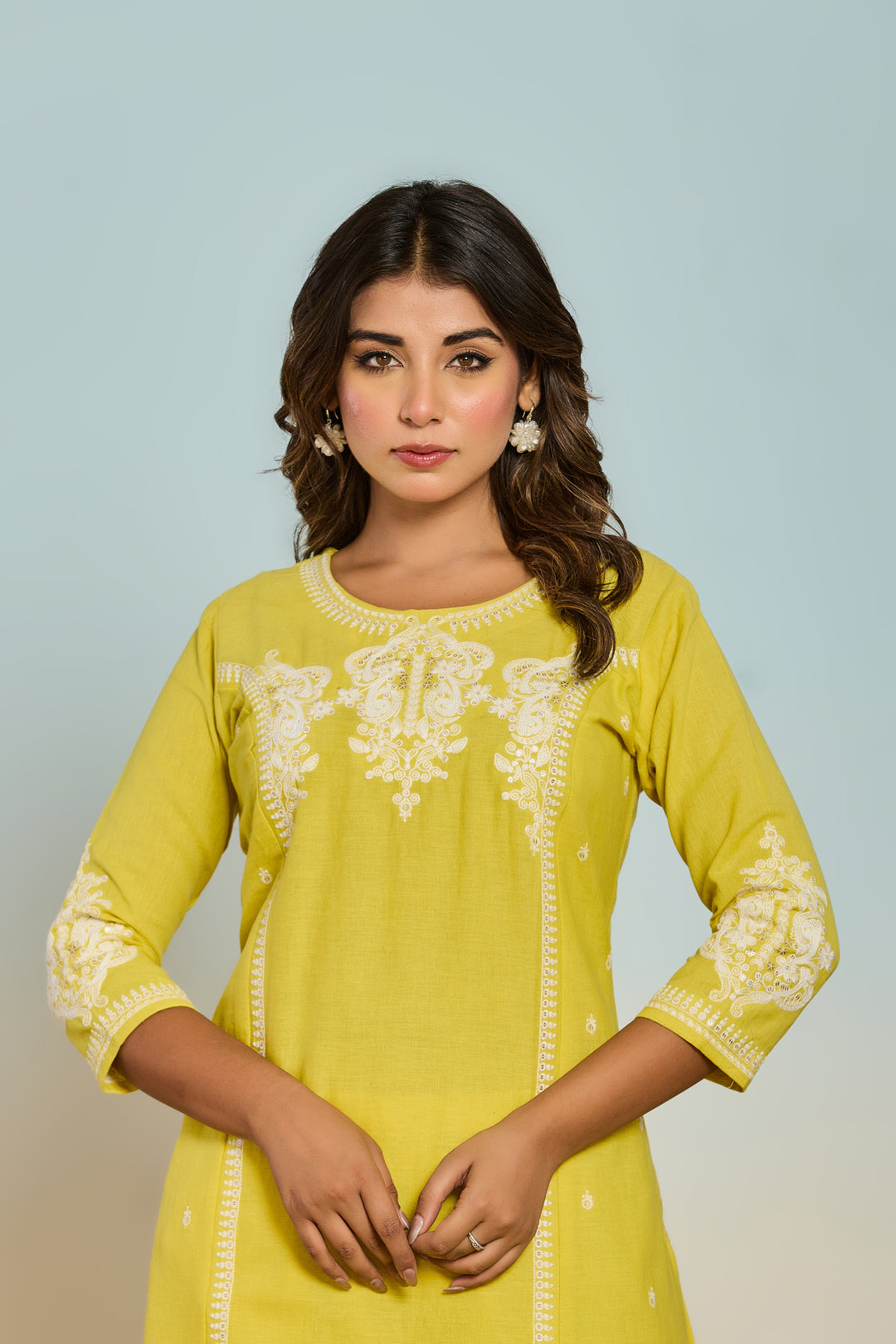 Rajhans parakeet Cotton Kurta pant set