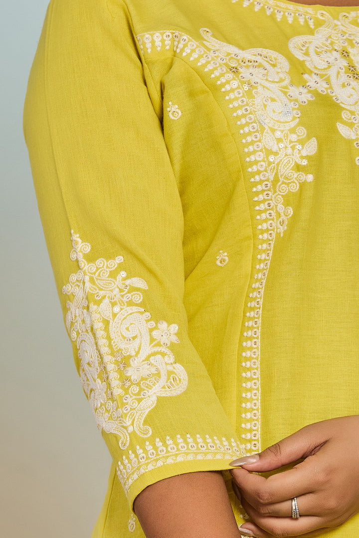 Rajhans parakeet Cotton Kurta pant set