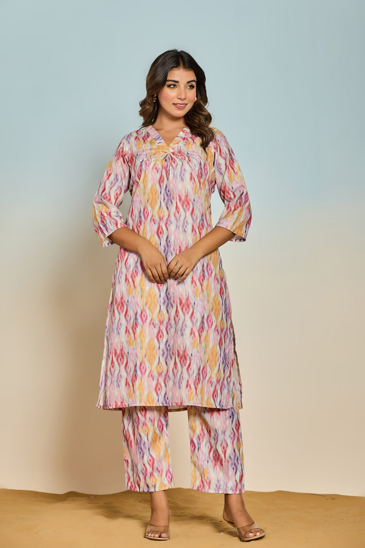 Bindiya Candy Linen Kurta Pant set