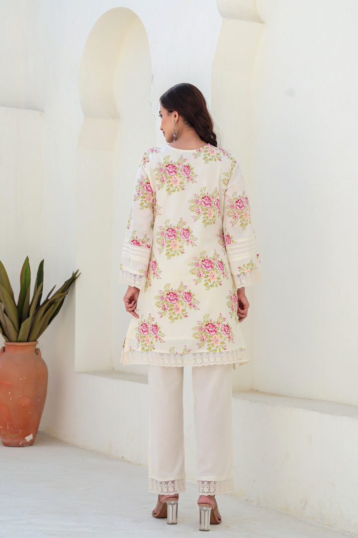 Tiara vanilla cotton co-ord set