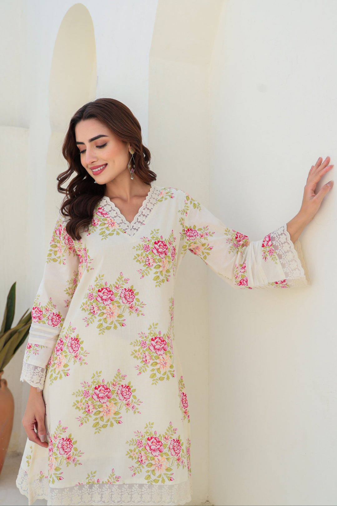 Tiara vanilla cotton co-ord set