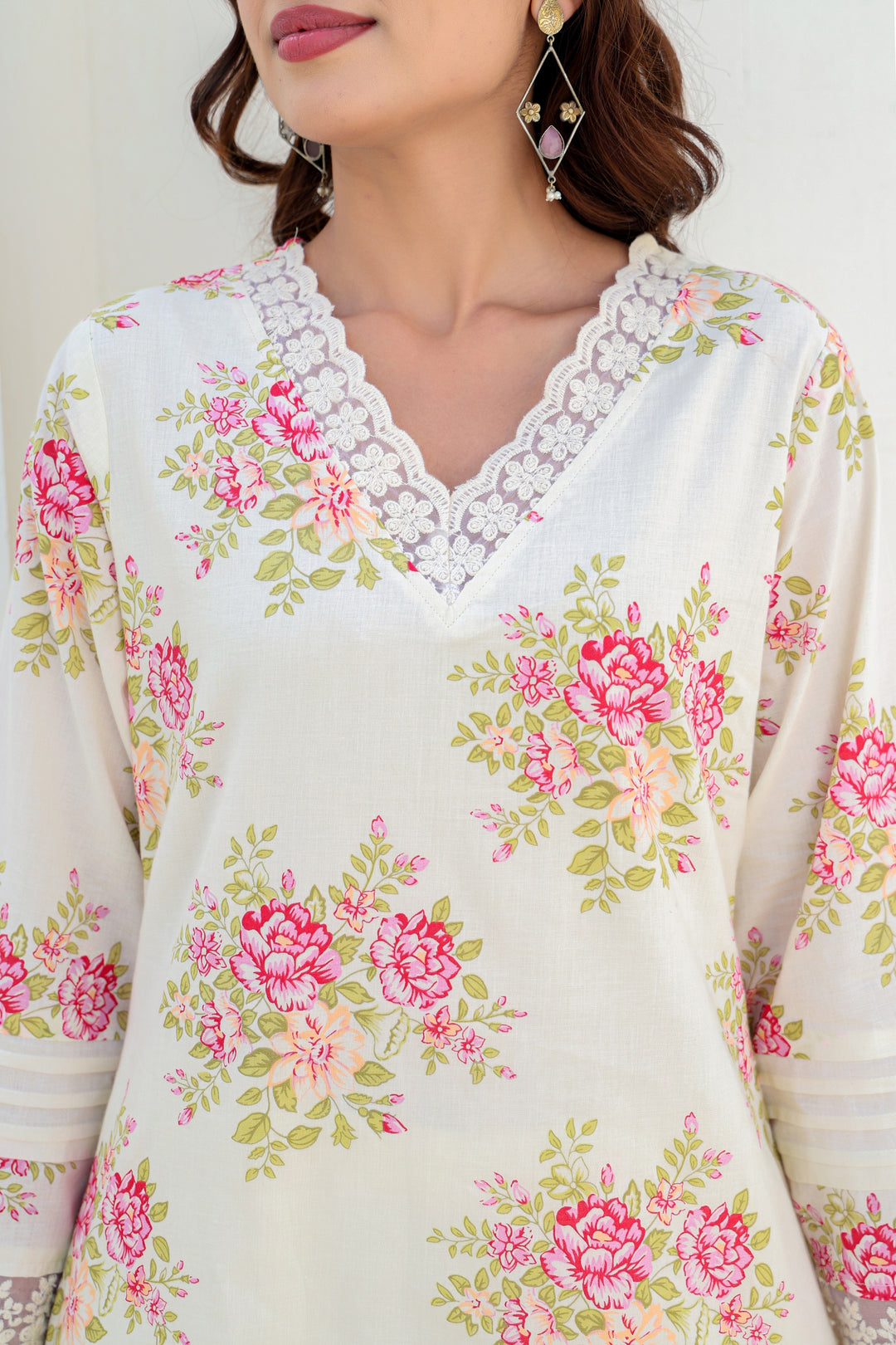 Tiara vanilla cotton co-ord set