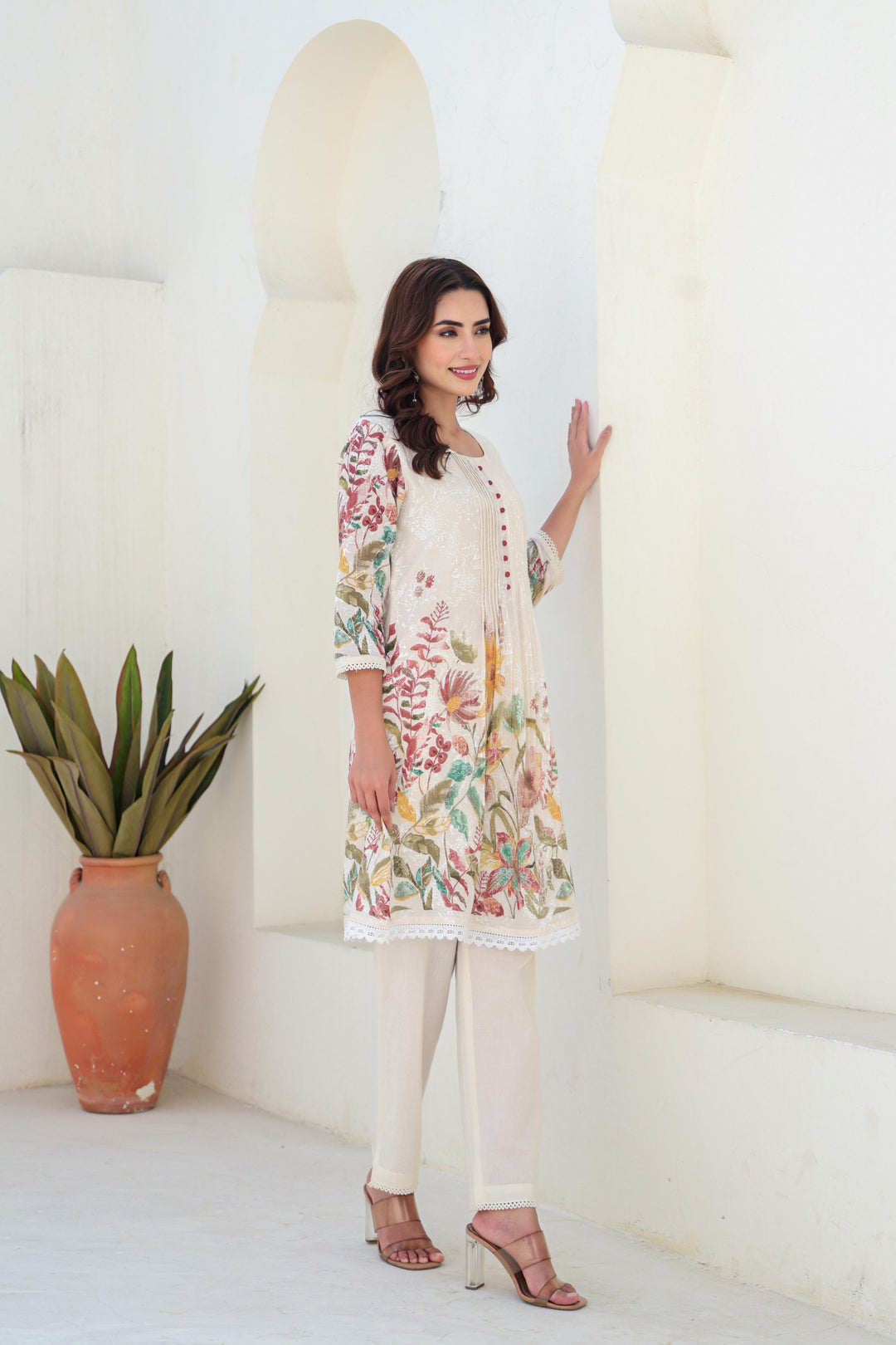 Tiara alabaster cotton co-ord set