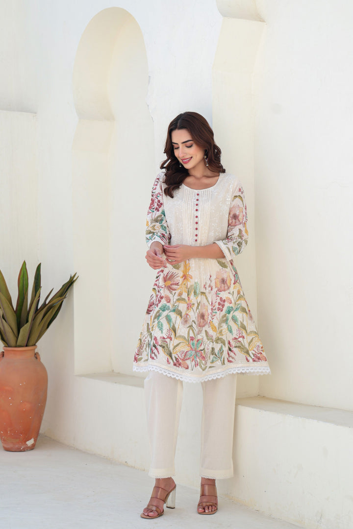 Tiara alabaster cotton co-ord set