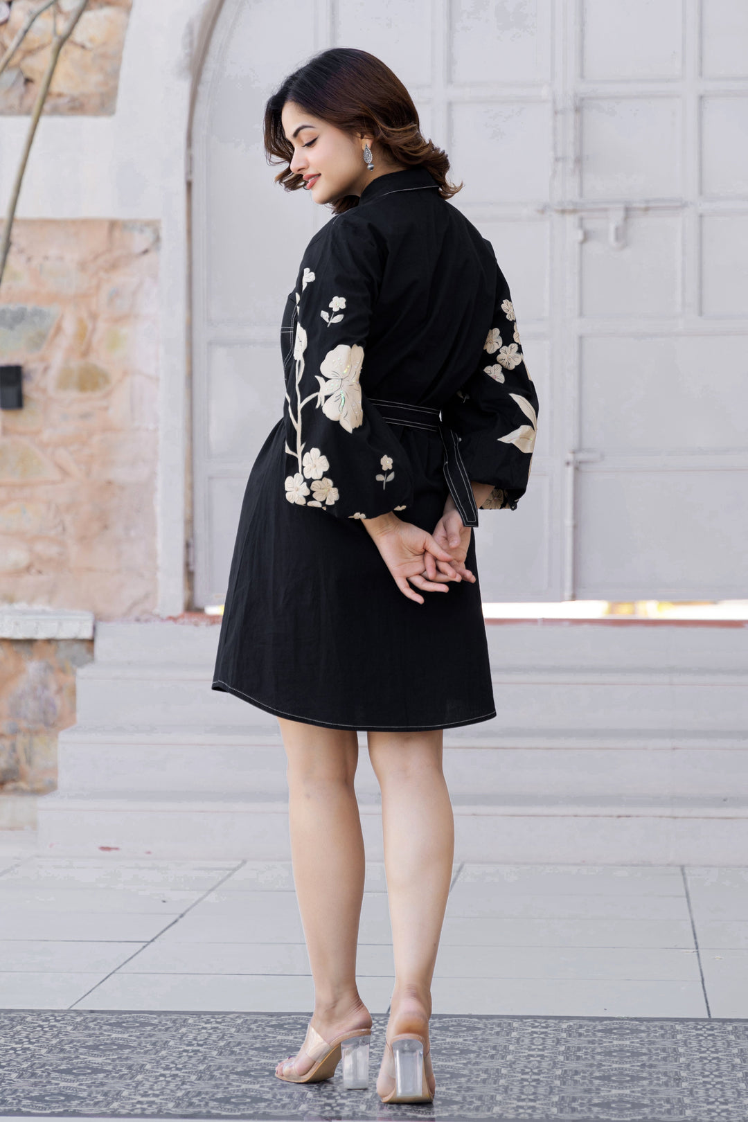 Akira Sapphire Cotton Dress