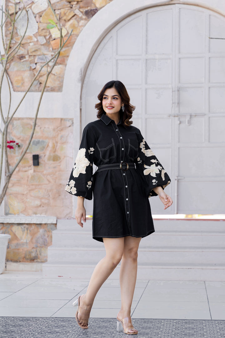 Akira Sapphire Cotton Dress