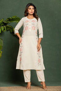 UMA ANGEL COTTON KURTA PANT SET