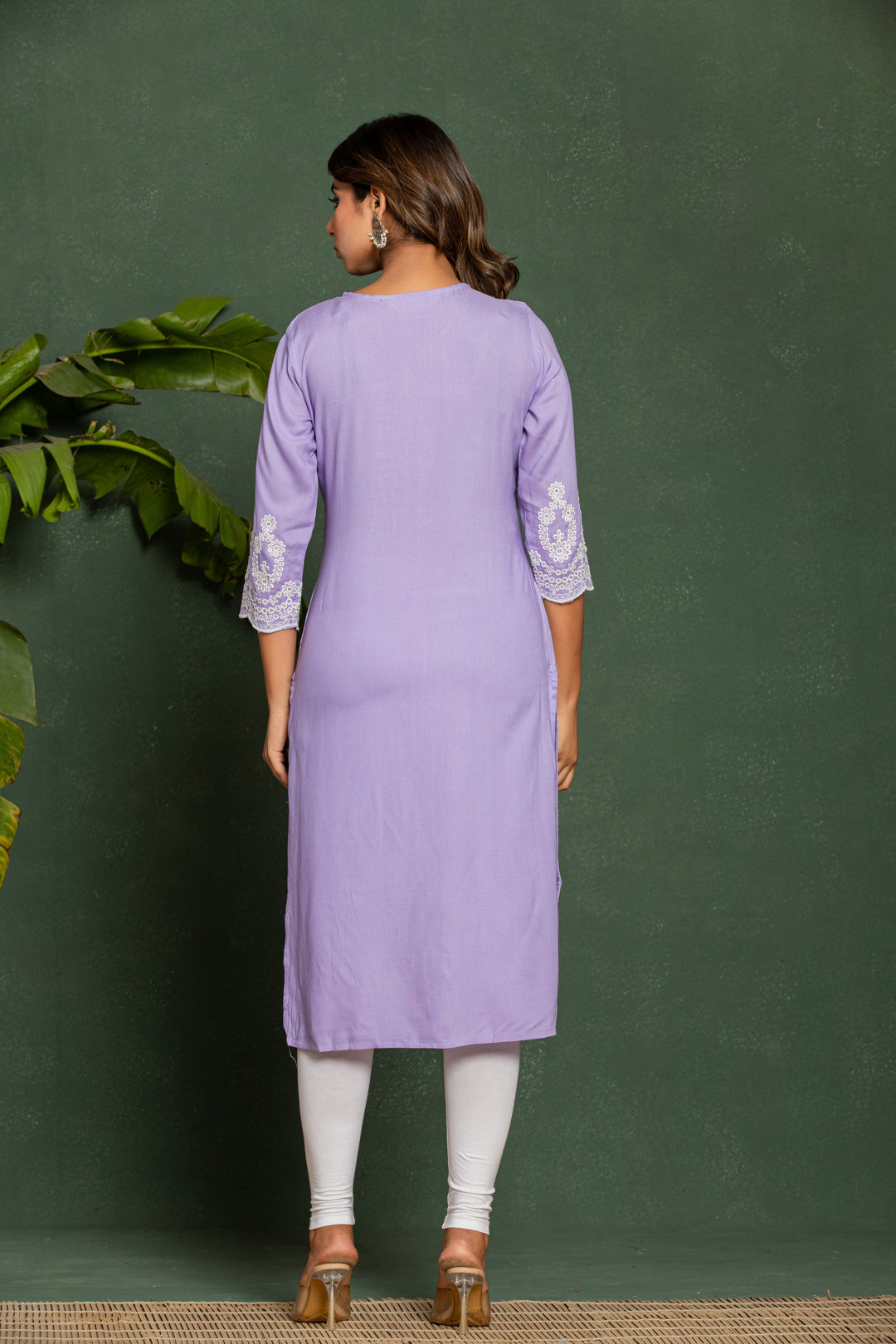 UMA LILAC COTTON KURTI