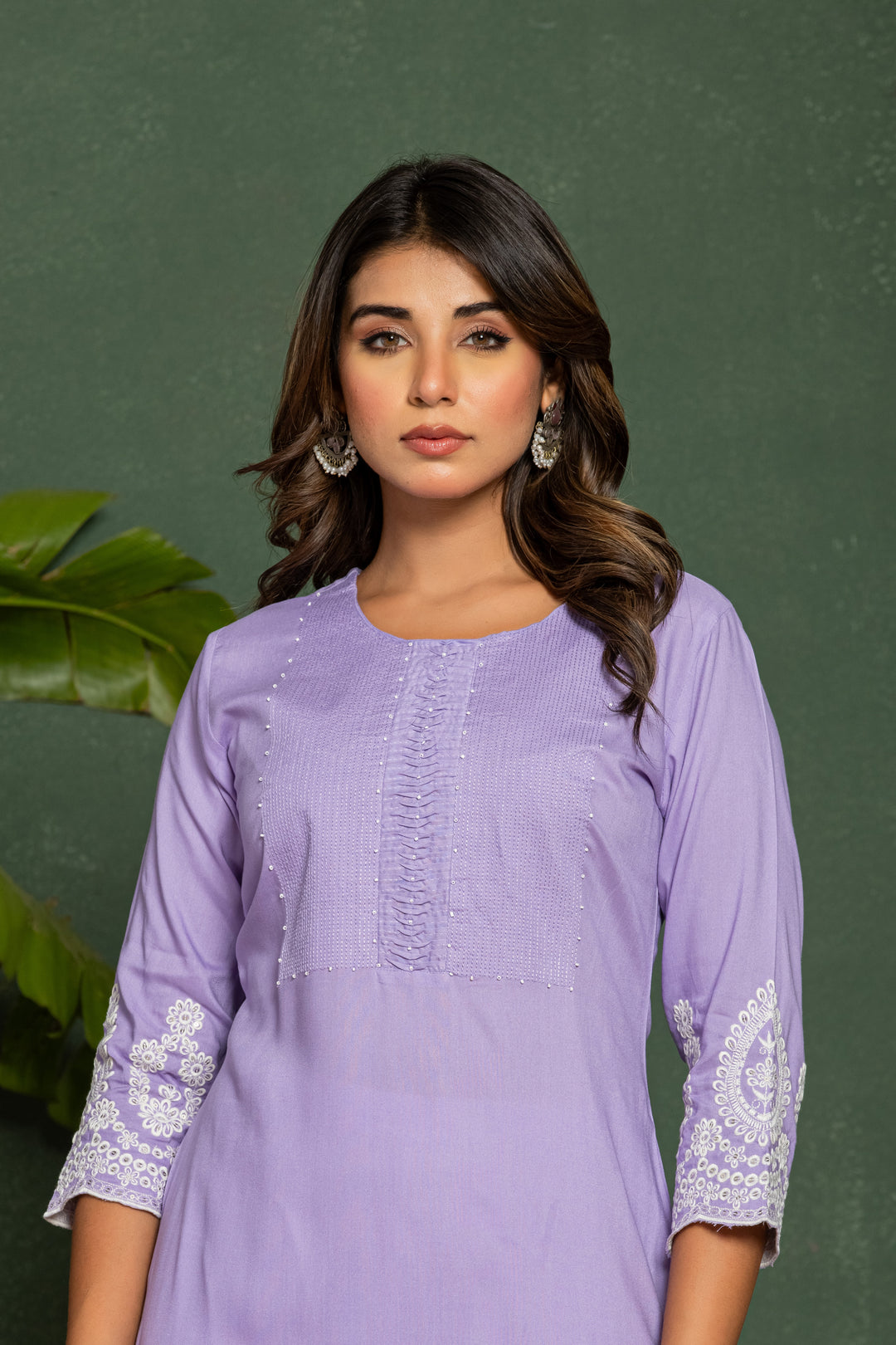 UMA LILAC COTTON KURTI