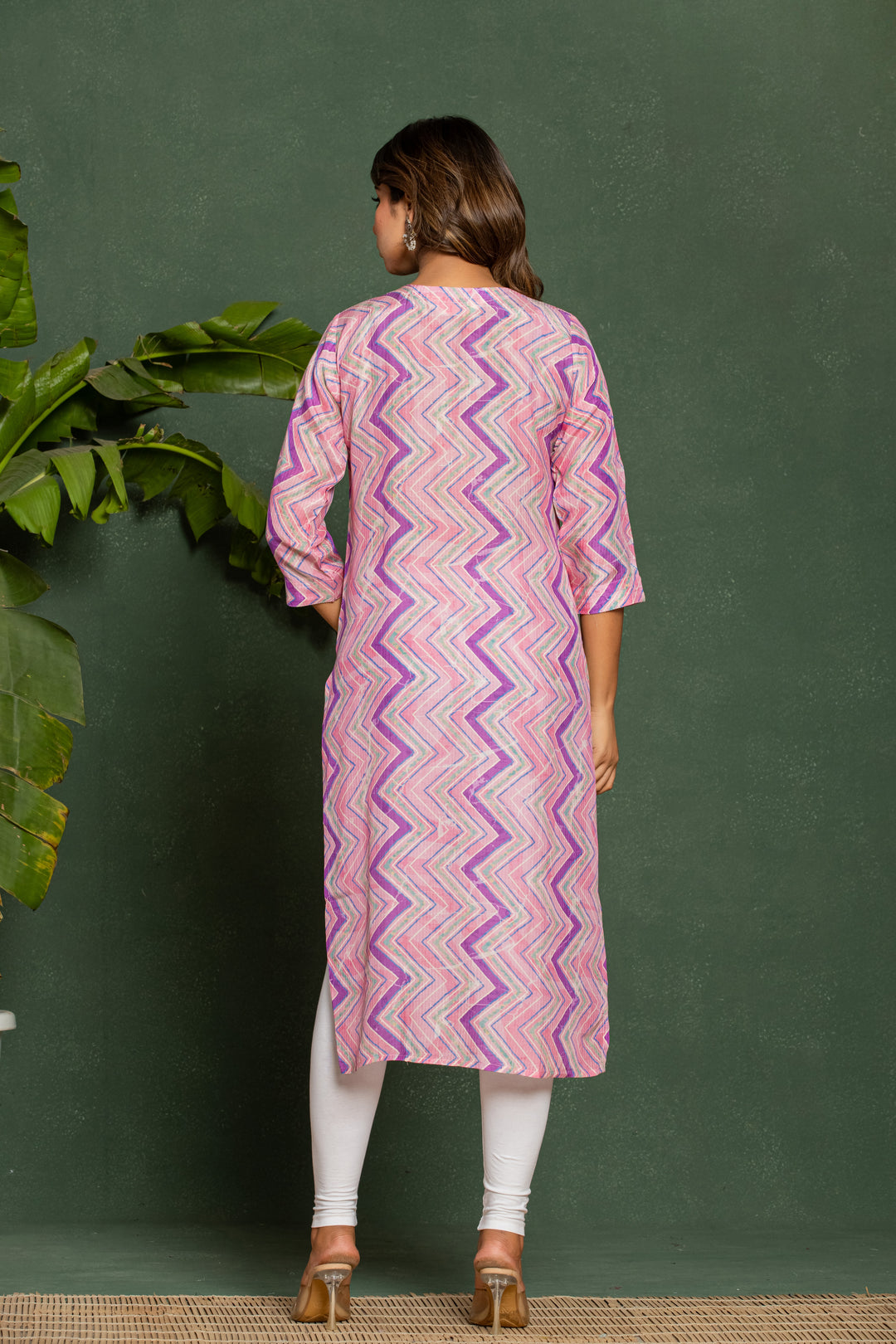Palki Blush Printed Work Kurta