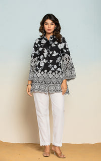 Shloka Onyx Schiffli Cotton Co-ord Set