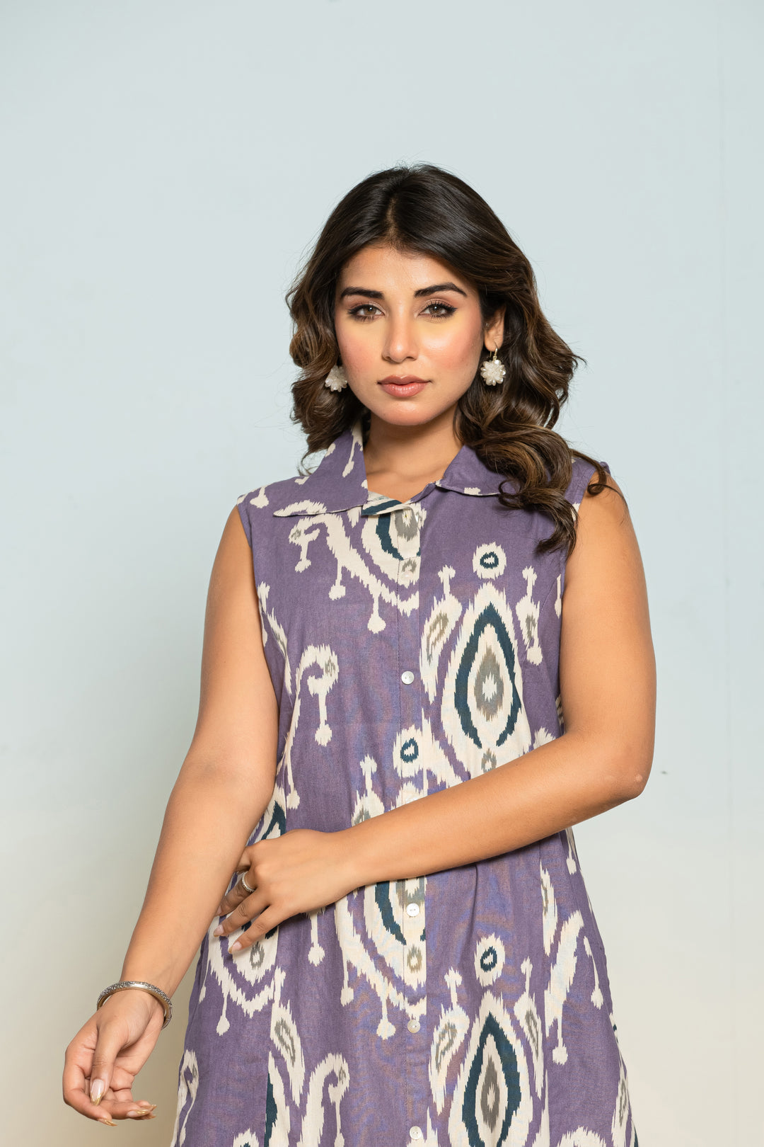 ITI INDIGO COTTON KURTA PANT SET