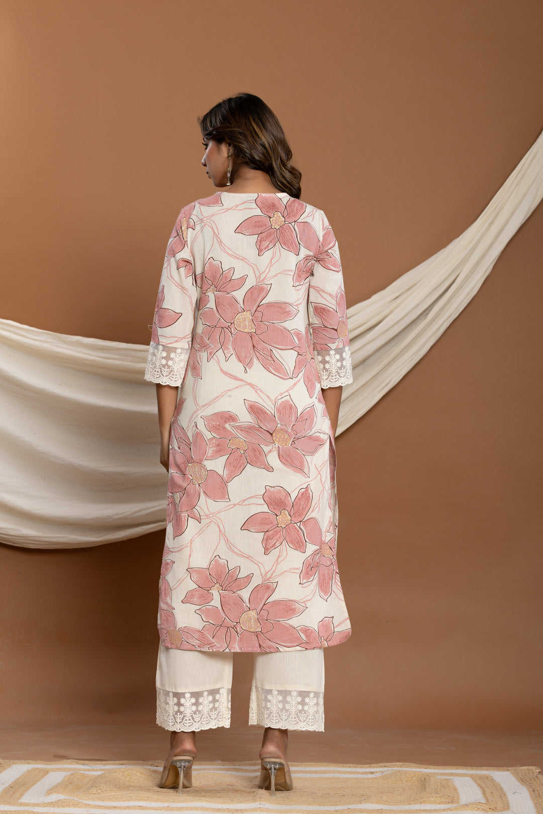 Hardik Rosy cotton kurta pant set