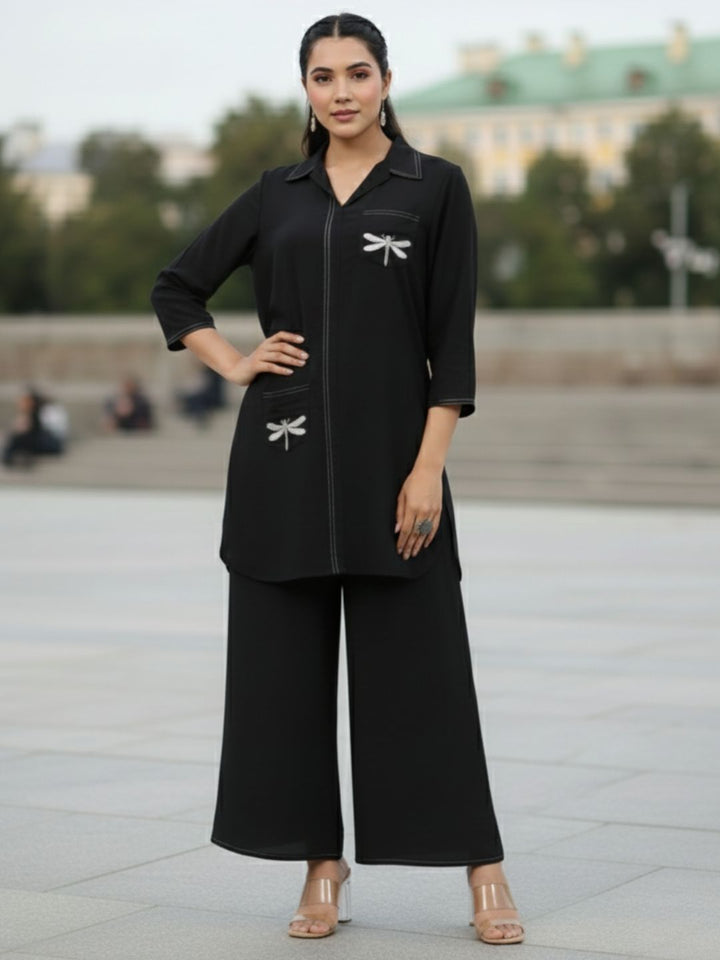 Jayti onyx Butterfly Cotton Co-ord Set