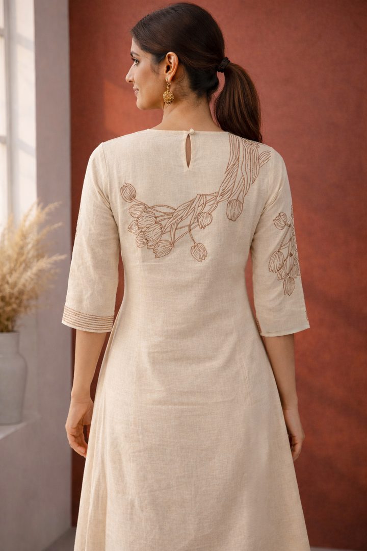 Mishka Mist Embroidered Kurta Pant Set