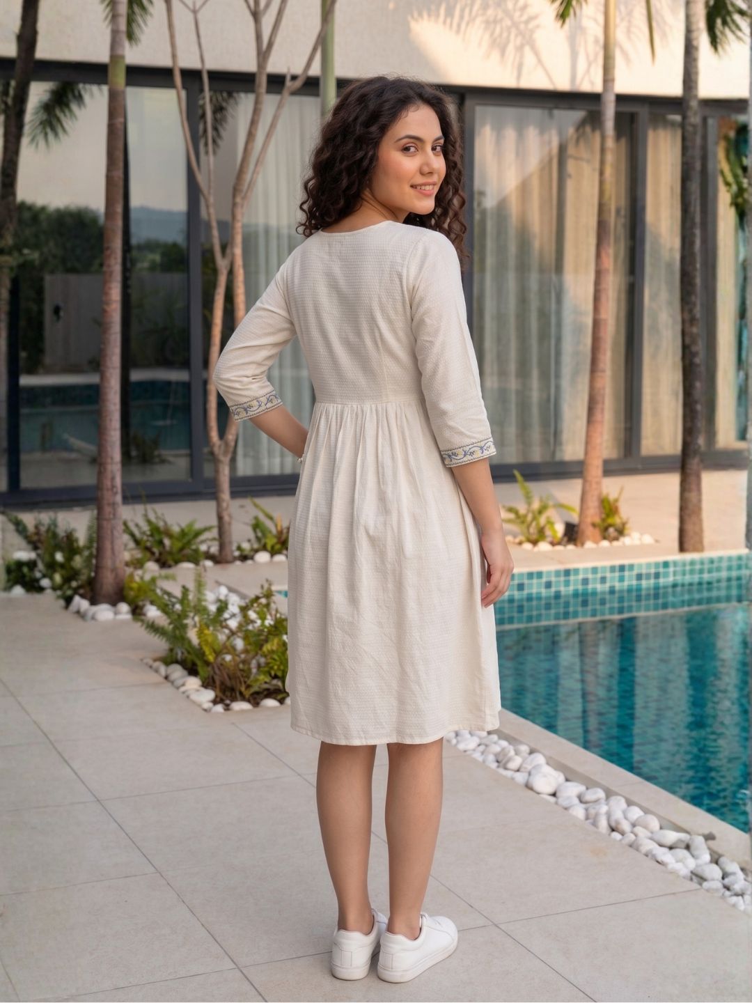 Jimmy Angel Cotton Embroidered Dress