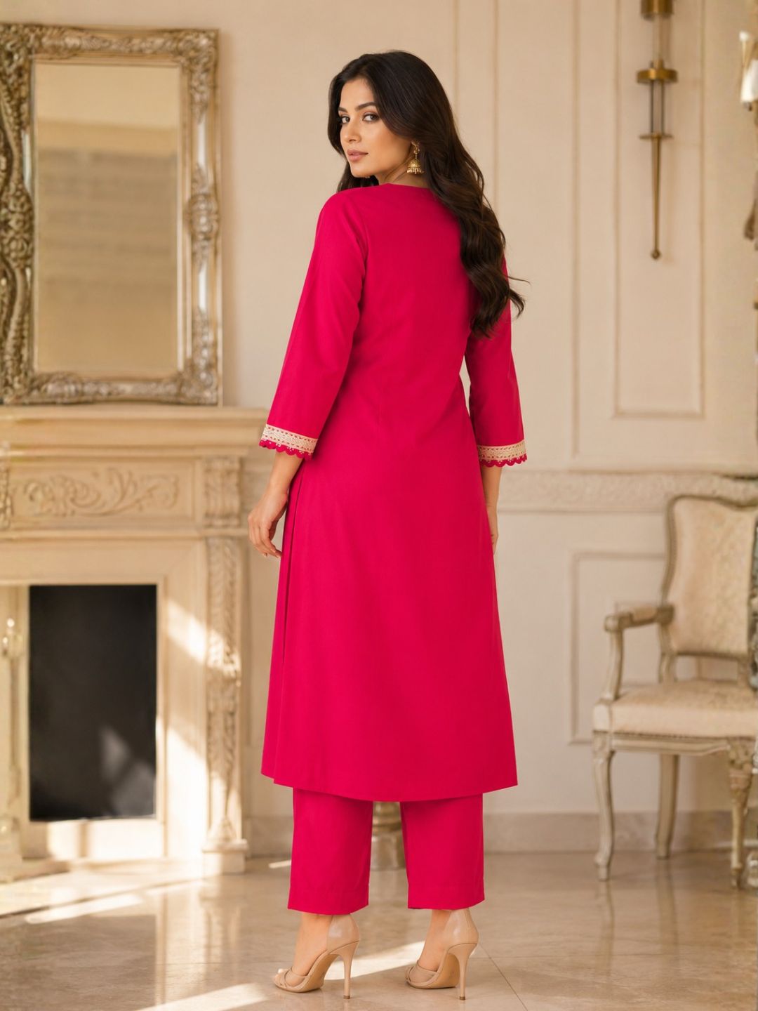 Mika Rose Suit Set