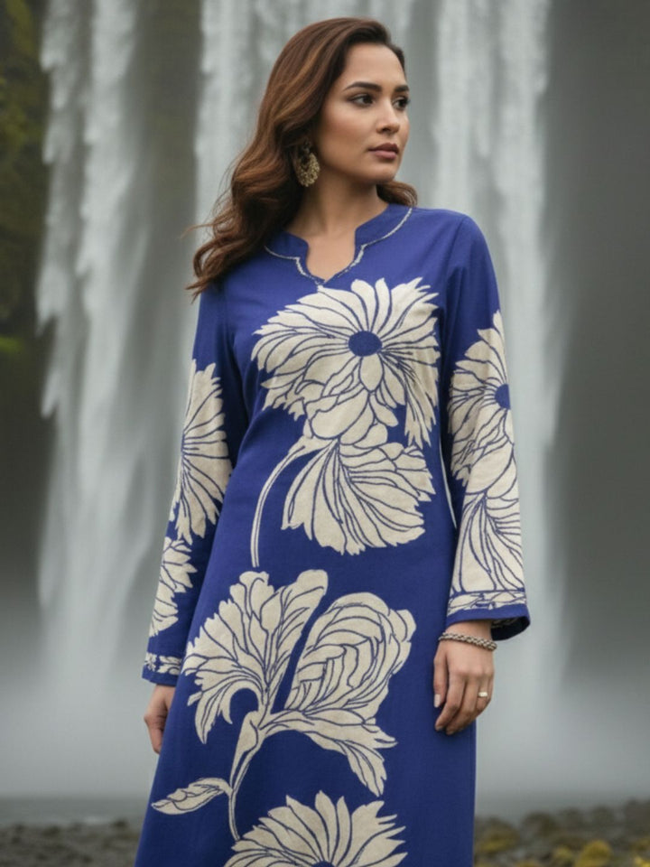 Bakul Spruce Digital Printed Kurta Pant Set