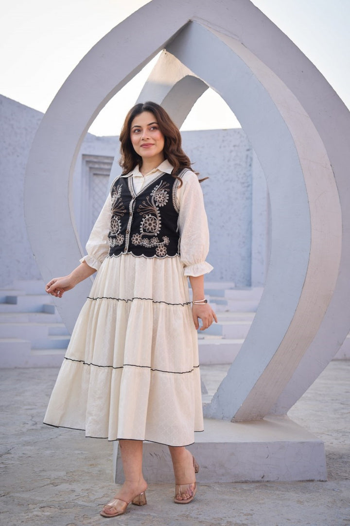 Tatva magnolia cotton jacket dress