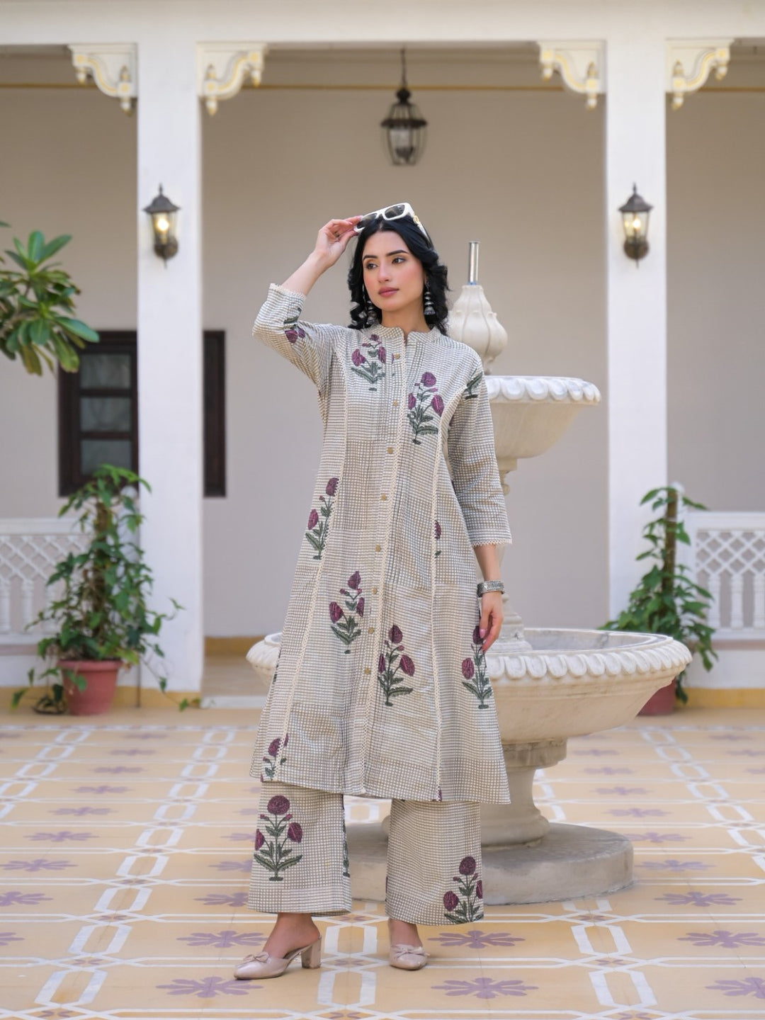 Mayri Hydren Cotton Kurta Pant Set