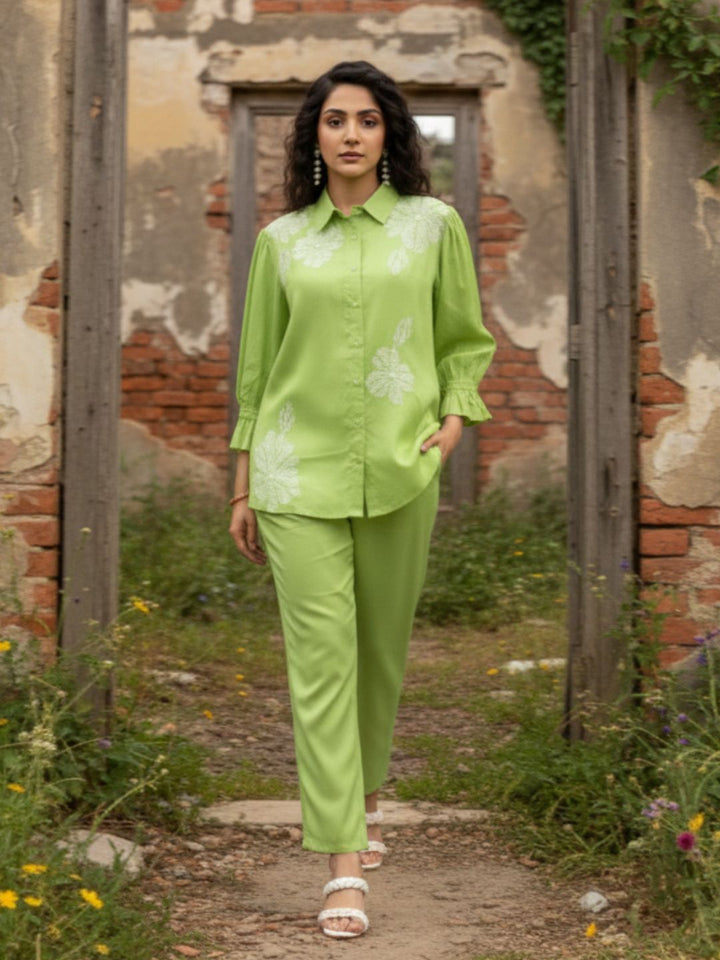 Holly pear Embroidered Co-ord Set