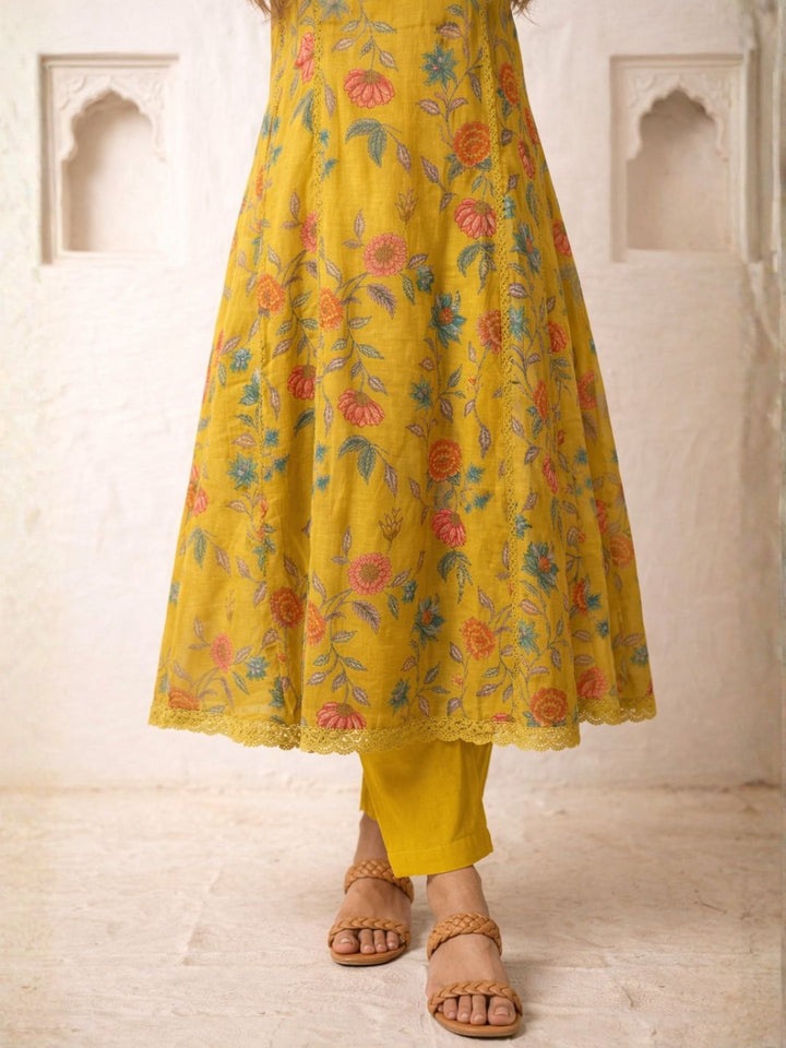 Benisha amber cotton printed suit set