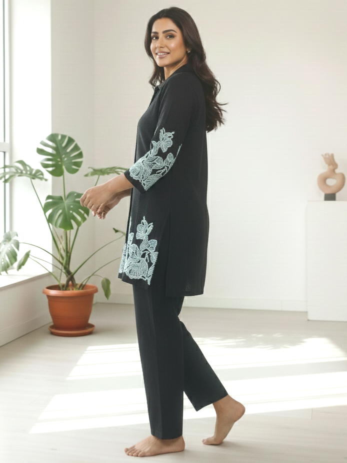 Reet Onyx Embroidered Co-ord Set